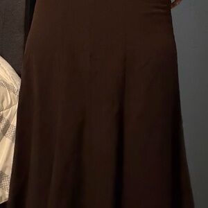 Elegant Brown Maxi Skirt